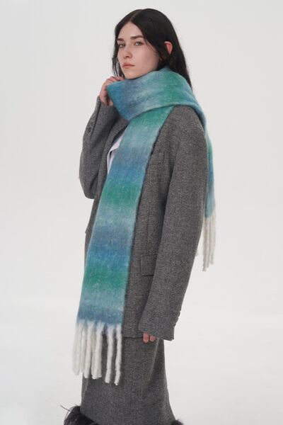 Cozy Ombre Fringe Scarf Trendsi