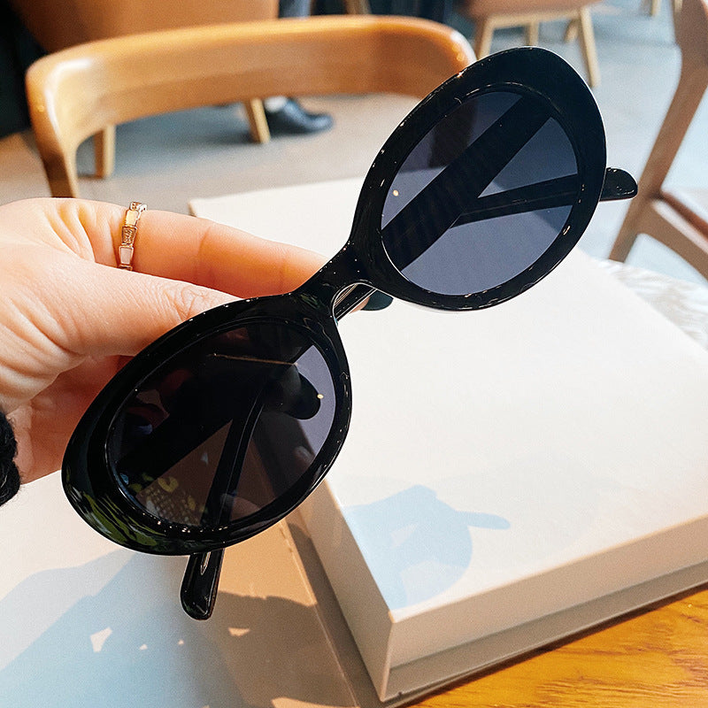 Small Frame Sunglasses Women Oval Frame - Jatanele