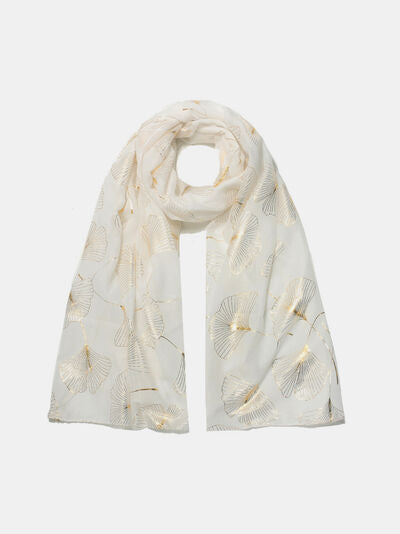 Golden Ginkgo Elegance Scarf Trendsi