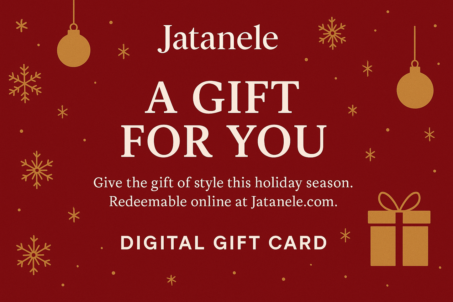Jatanele Digital Gift Card – The Perfect Holiday Gift 🎁