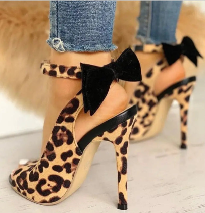 Summer Plus Size Stiletto Heels with Sweet Bow Design - Elegant and Stylish - Jatanele