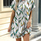 Printed Round Neck Short Sleeve Mini Dress - Jatanele