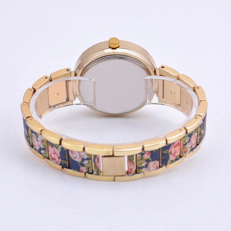 Fashion Printing Steel Watch Women - Jatanele