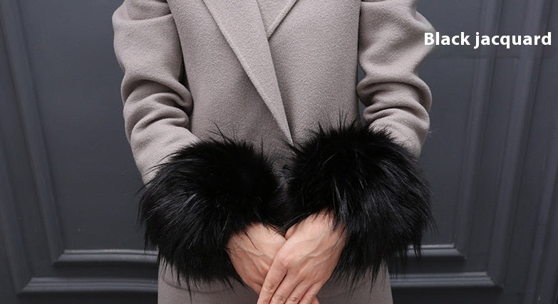 Faux Rabbit Fur Wristband Cuffs – Soft & Stylish Accessories - Jatanele