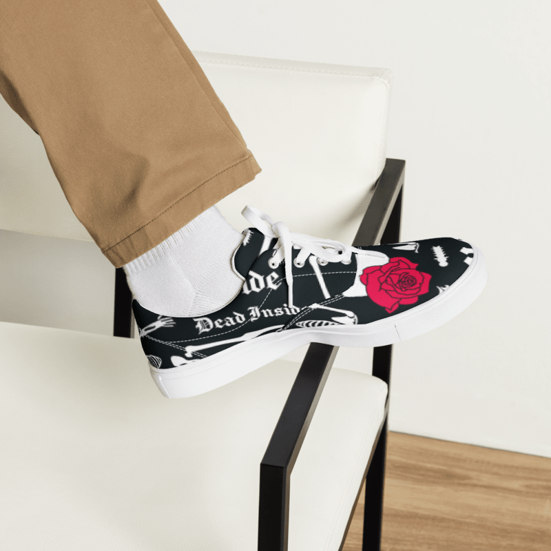 Men’s Graphic lace-up canvas shoes