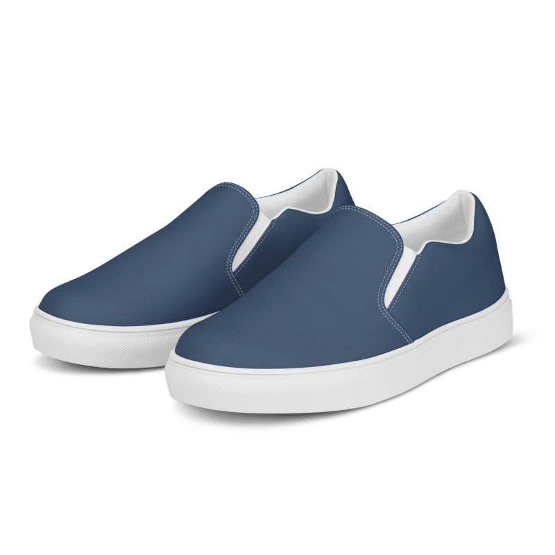 Men’s Blue slip-on canvas shoes