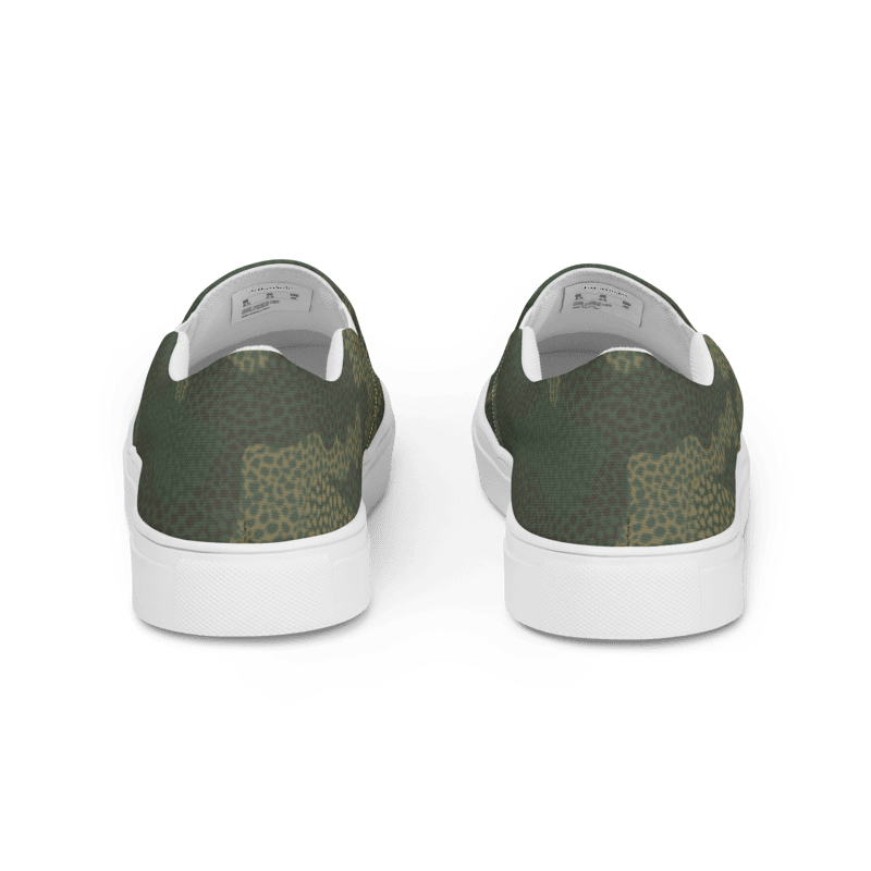 Men’s Army Green slip-on canvas shoes