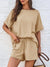 Round Neck Short Sleeve Top and Shorts Set - Jatanele