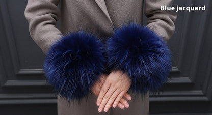 Faux Rabbit Fur Wristband Cuffs – Soft & Stylish Accessories - Jatanele