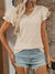 Eyelet V-Neck Ruffled Cap Sleeve Top - Jatanele