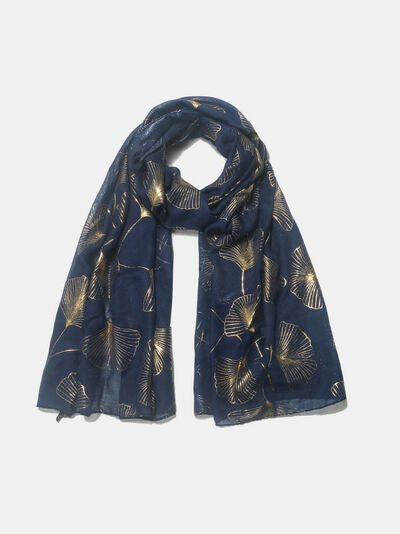 Golden Ginkgo Elegance Scarf Trendsi