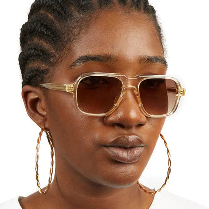 Vintage With Large Rims Driving Sunglasses - Jatanele