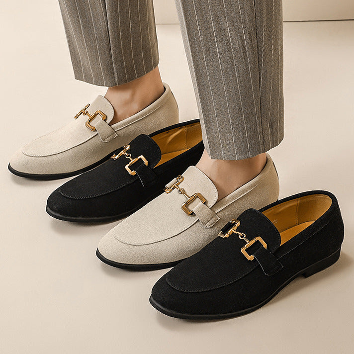 Men's Fashion Suede Leather Shoes – Sophisticated Style for Every Occasion - Jatanele