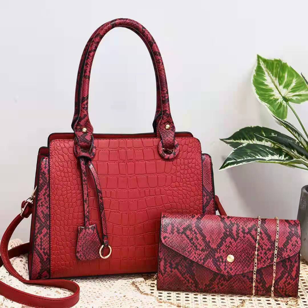 New Serpentine Stitching Fashion Combination Bags - Jatanele