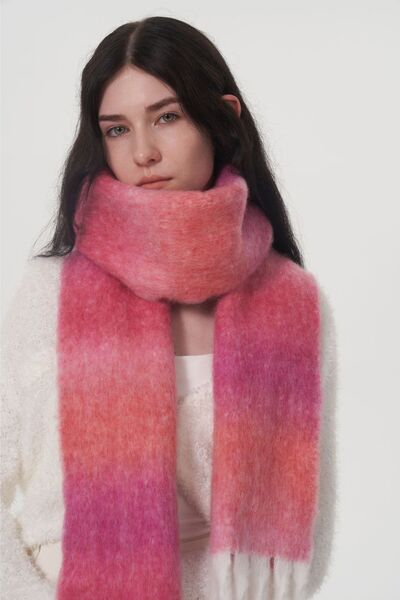 Cozy Ombre Fringe Scarf Trendsi