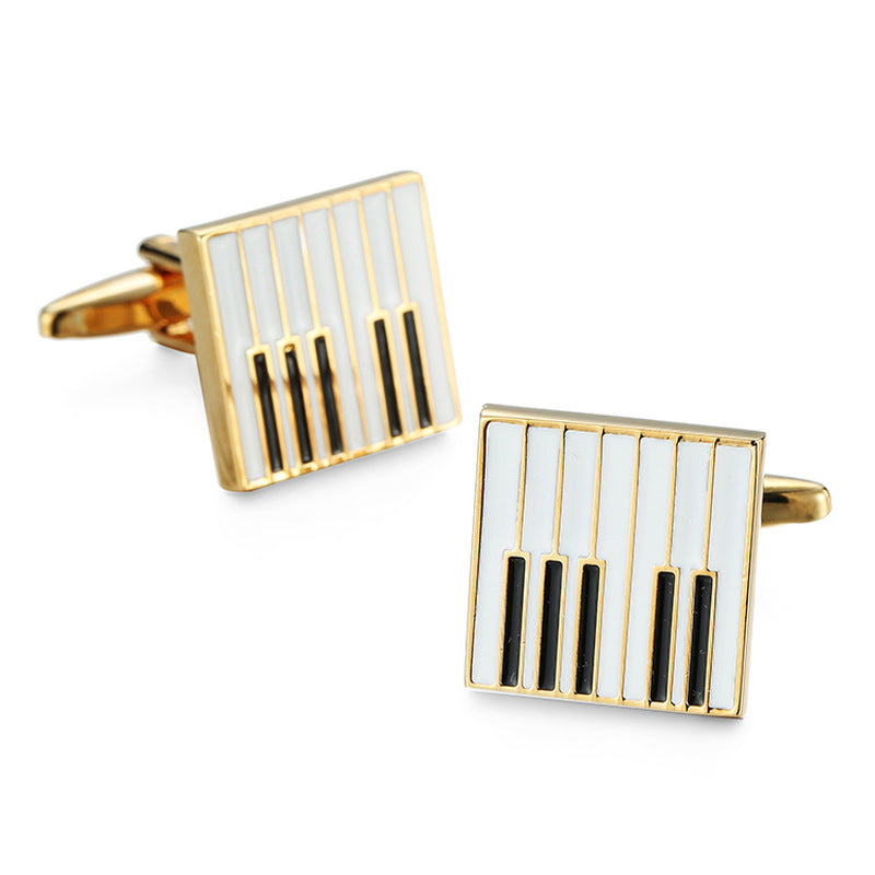 French Shirt Cufflinks Copper Material Gold - Jatanele