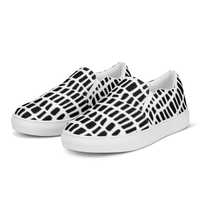 Men’s Pattern slip-on canvas shoes