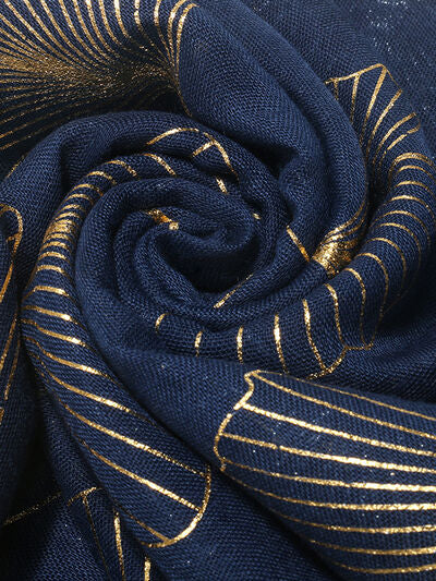 Golden Ginkgo Elegance Scarf Trendsi