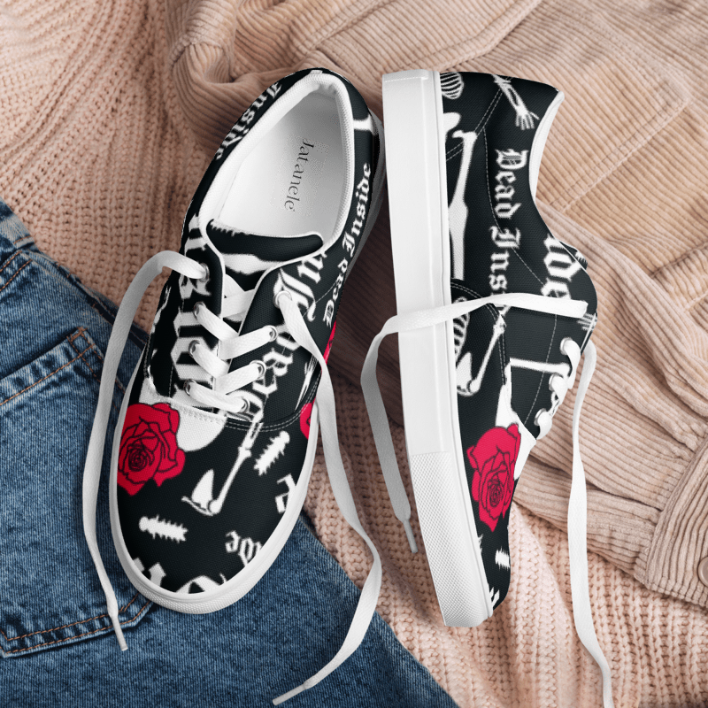 Men’s Graphic lace-up canvas shoes