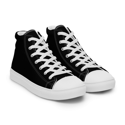 Men’s Black high top canvas shoes