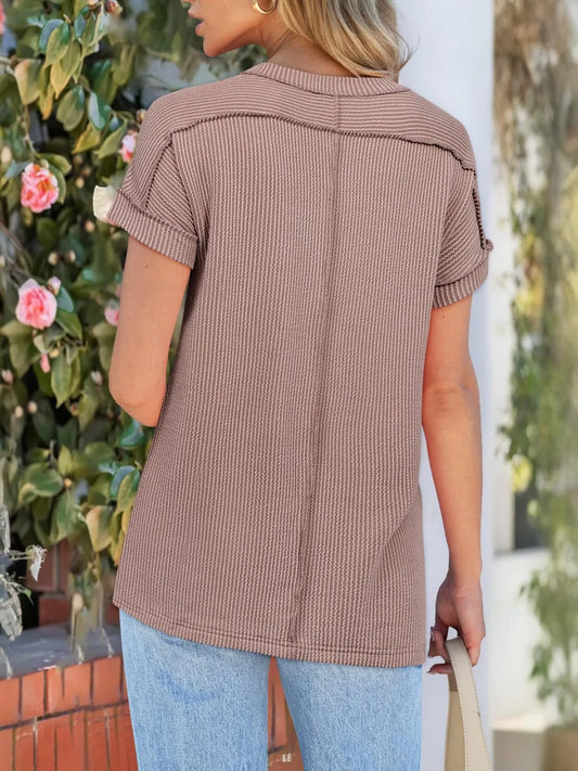 Round Neck Short Sleeve T-Shirt - Jatanele