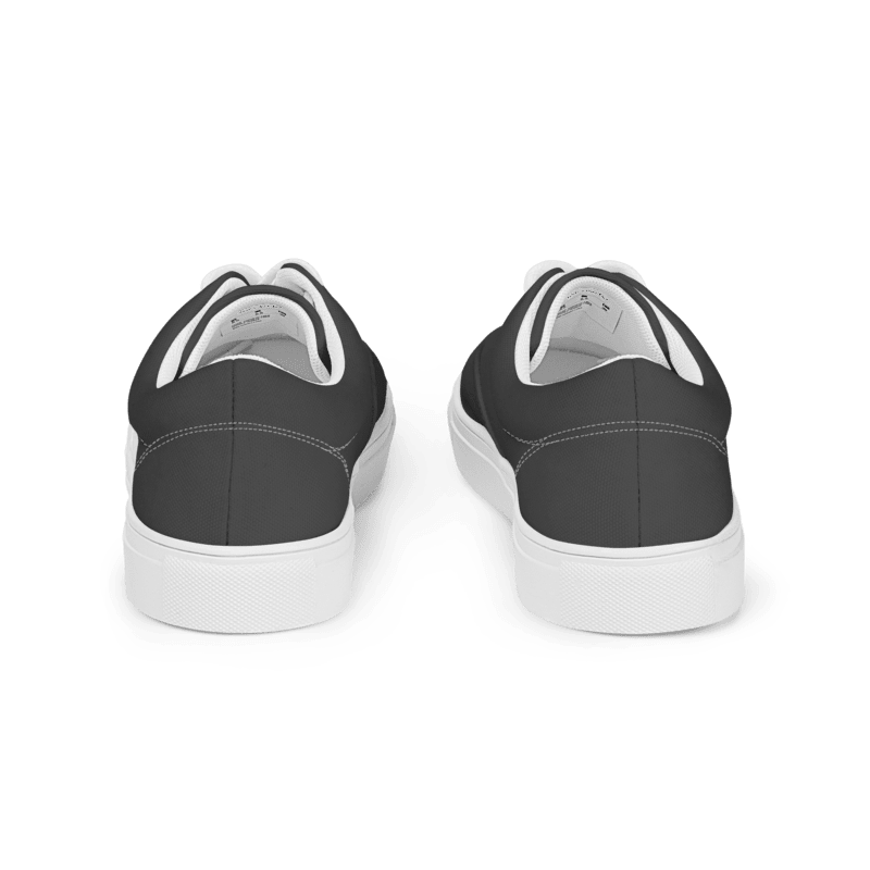 Men’s Dark Grey lace-up canvas shoes