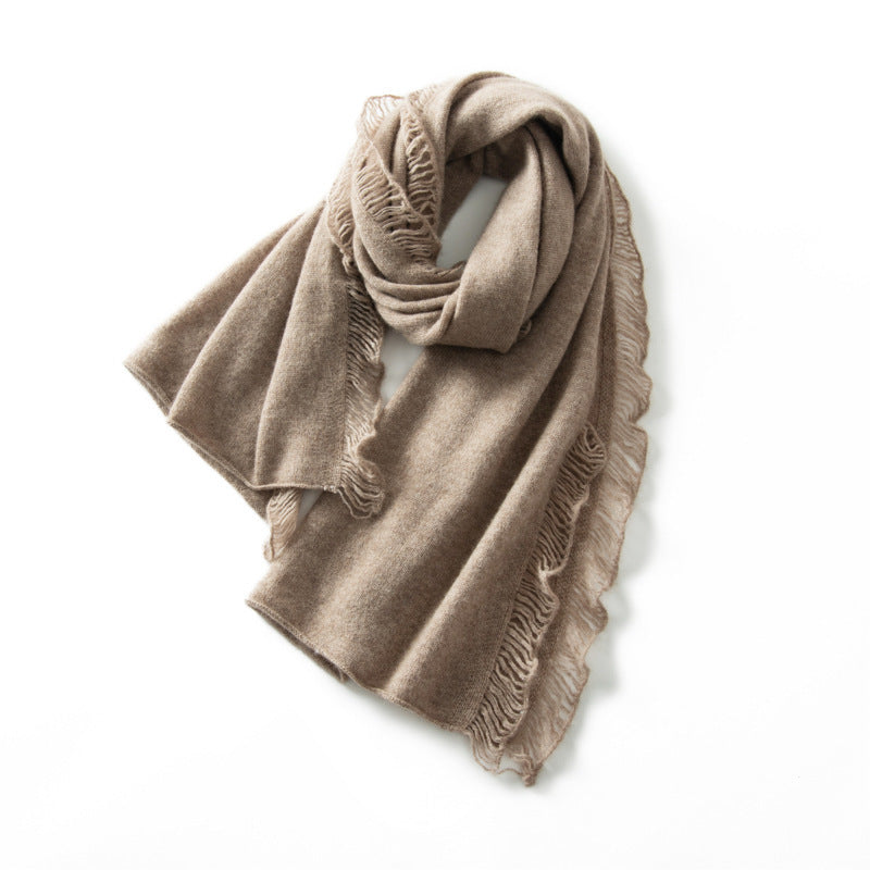 Elegant Thin Cashmere Scarf for Women - Jatanele