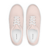Women’s Blush Pink lace-up canvas shoes