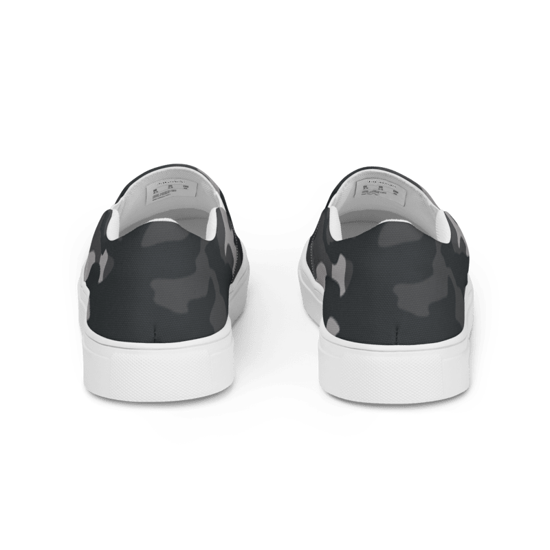 Men’s Grey Camouflage slip-on canvas shoes