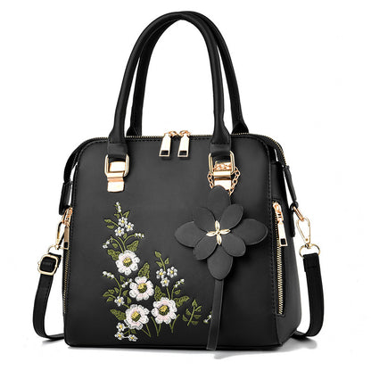 Fashion Flowers Embroidered Handbag - Jatanele