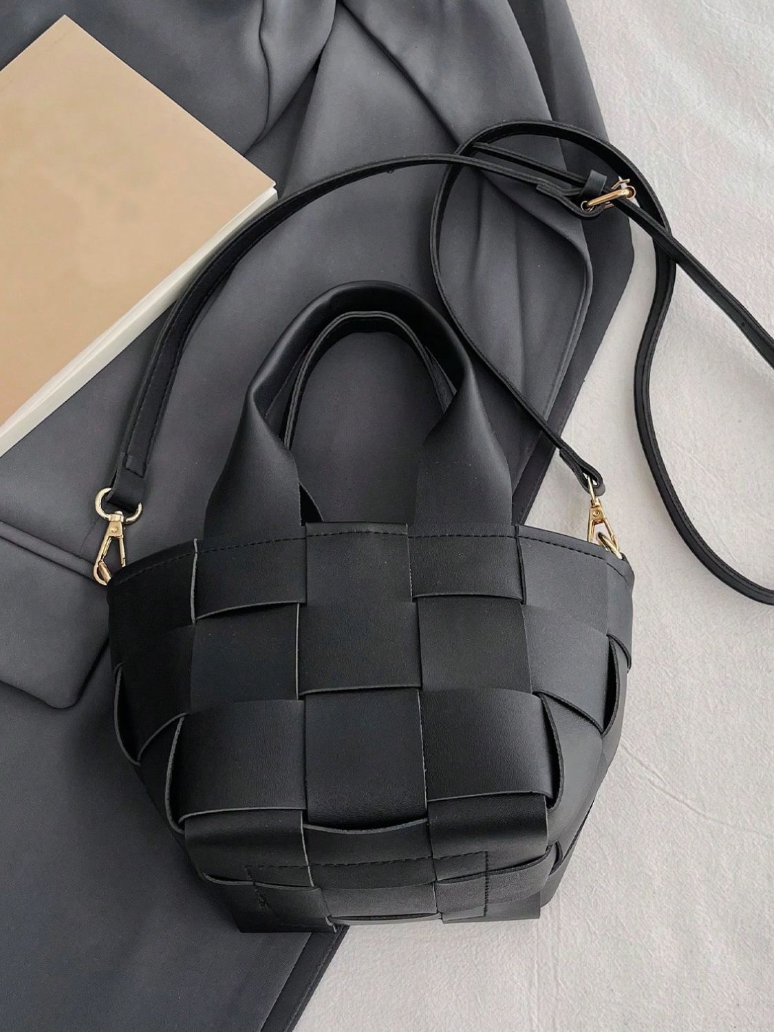 Aria Braided Bucket Bag Trendsi