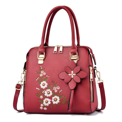 Fashion Flowers Embroidered Handbag - Jatanele