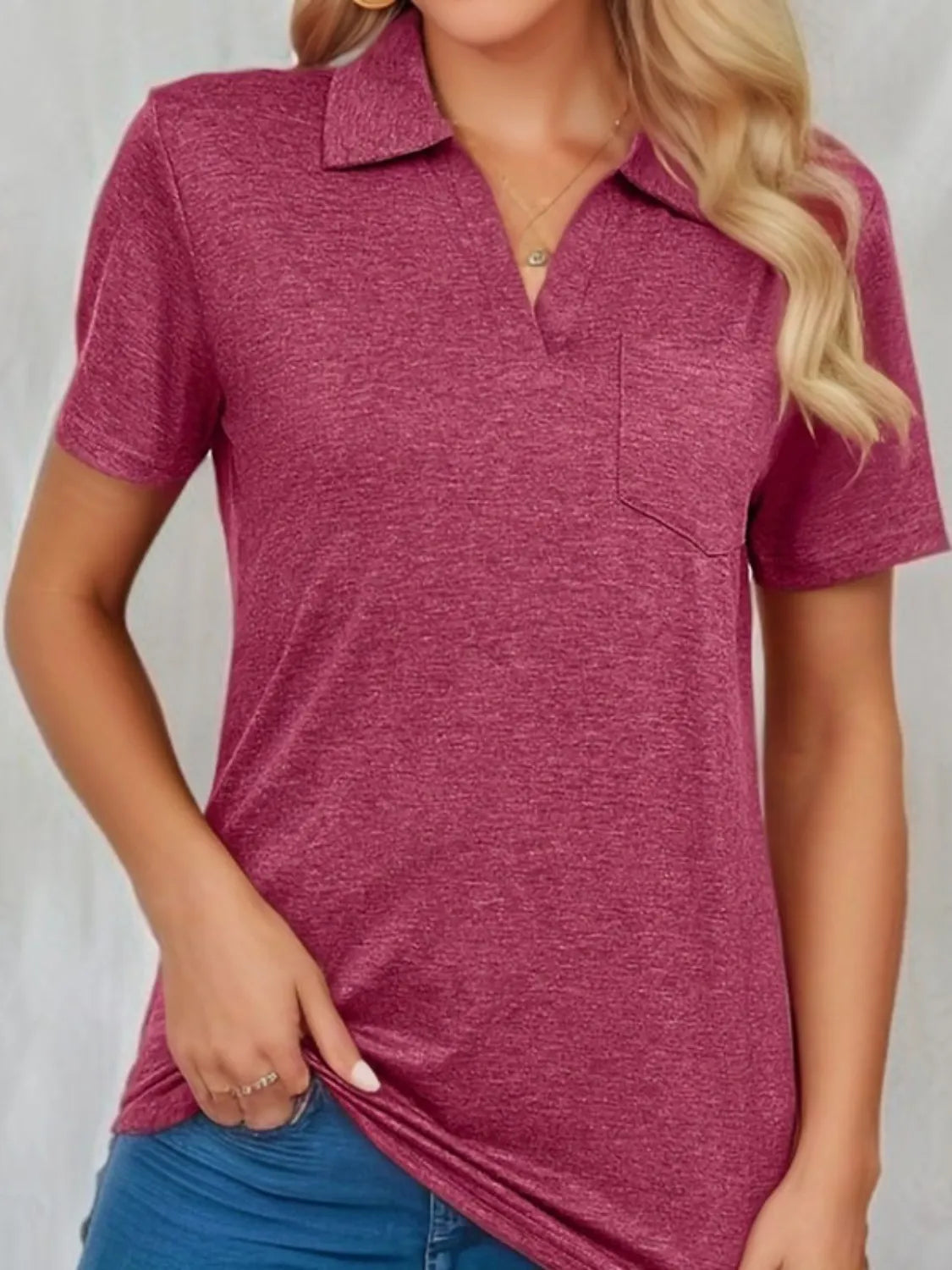 Johnny Collar Short Sleeve Top - Jatanele