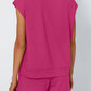 Round Neck Cap Sleeve Top and Shorts Set - Jatanele