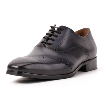 Men's First Layer Cowhide Business Dress Shoes - Premium Comfort & Style - Jatanele