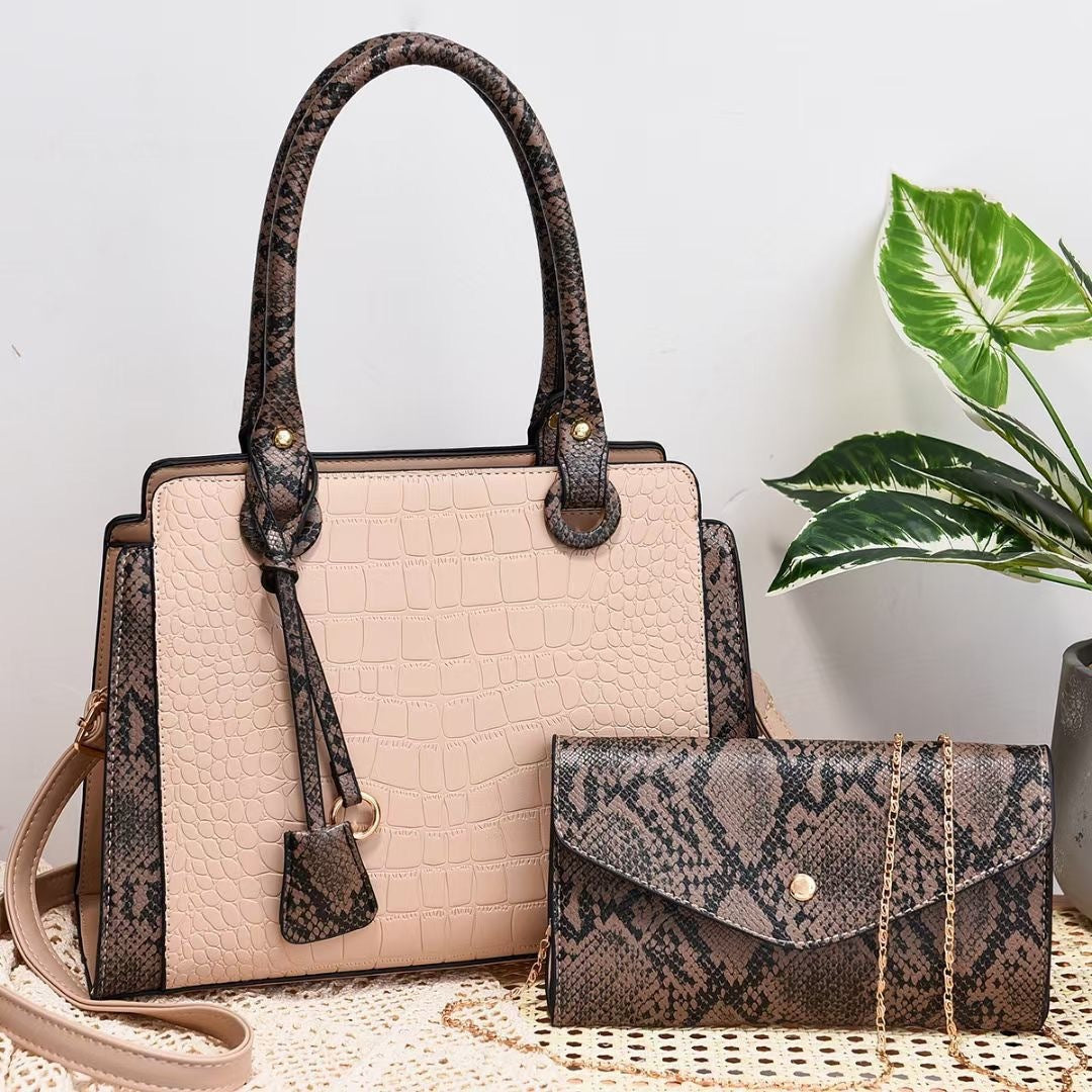 New Serpentine Stitching Fashion Combination Bags - Jatanele