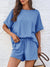 Round Neck Short Sleeve Top and Shorts Set - Jatanele