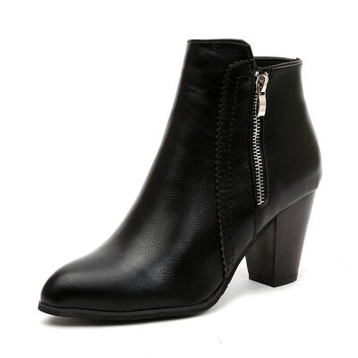 Vera Block Heel Boots Trendsi