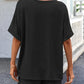 Round Neck Short Sleeve Top and Shorts Set - Jatanele