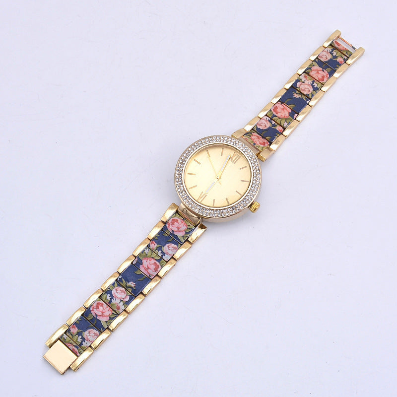 Fashion Printing Steel Watch Women - Jatanele