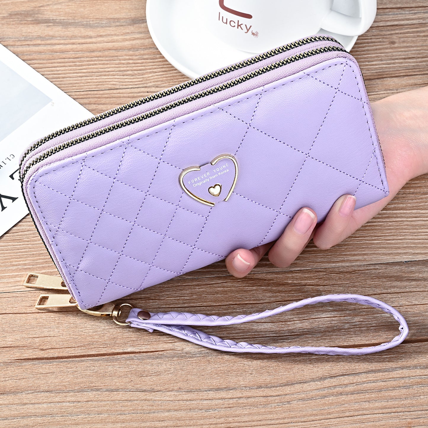 Double Zipper Long Wallet - Spacious & Stylish - Jatanele